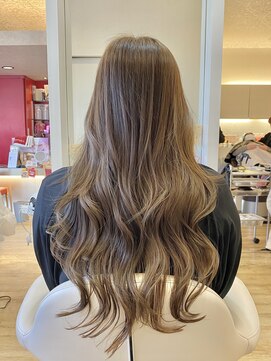 ステラ 嵯峨店(stella) 【stella嵯峨】ロングレイヤー×シルキーベージュ/40代50代