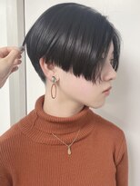 モリオフロムロンドン 原宿本店(morio from London)&nbsp;【morio 原宿】刈り上げハンサムショート　前下がり　グレージュ