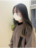 ダークグレー×ホワイトグレージュ