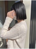 切りっぱなし 重めボブ/落合