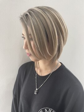 ジンクヘアーセカンド(ZiNK HAIR2nd) 外人風ベージュ形ハイトーンカラー