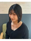 切りっぱなしボブ / 韓国風