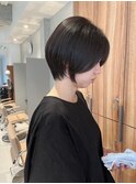 【森千晶】大人かわいい黒髪丸みショート<大名>