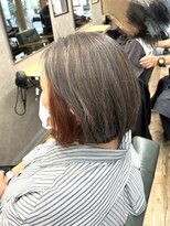 リベストバイジェービー 稲毛(li best. byjb)&nbsp;デザインカラー/レイヤーカット/ウェットヘア/オリーブベージュ