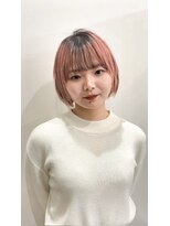 サクラ オモテサンドウ(SAKURA) デザインカラーピンク×ボブ
