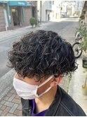 波巻きパーマ