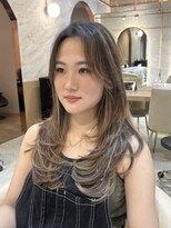 ロンド エスポワール 錦糸町(Lond espoir)&nbsp;■ デザインカラーレイヤーカットウェットヘアオリーブベージュ