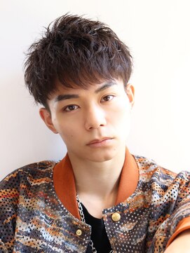 ネイビー(NAVY) スパイキーショート 束感ヘア