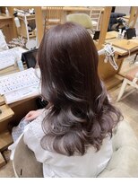 バイオレット 表参道店(Violet)&nbsp;暗髪カラーラベンダーグレージュブリーチなしカラーNA-46