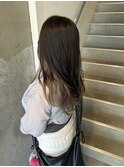 インナーカラー×グレージュ
