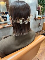 ロダット 横浜(LODAT by little) 結婚式ヘアリボンアレンジお洒落ヘア【LODAT横浜】