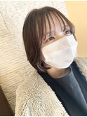 韓国風タッセルボブ×透明感カラー
