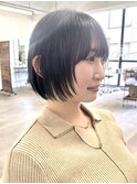 熊本ボブ　ミニボブ　顔周りレイヤー　熊本美容室　上通り　