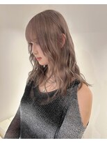 ベレーザ 渋谷神南(Beleza)&nbsp;7505暗髪ダブルカラー＆ブリーチなし韓国レイヤーオリーブカラー