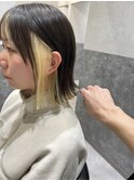 美髪イメチェン愛されモテ髪イヤリングカラーハイトーンカラー