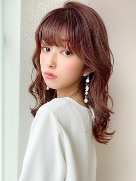 ラルユー 金山(LallYou) シャギーレイヤー韓国ワンホンヘアシースルーぱっつん前髪