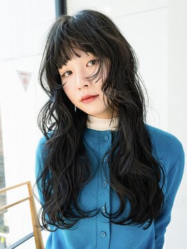 ロンドアンメゾン 原宿(Lond un Maison.) くびれヘア/顔周り/韓国/レイヤーカット/黒髪/ロング/前髪/原宿