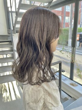 ヘアー アイス 御器所本店(HAIR ICI) ブリーチなしカラーブリーチなしグレージュレイヤー夏カラー