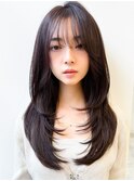 透明感/縮毛矯正ストレートボブ夏カラー秋カラー20代30代