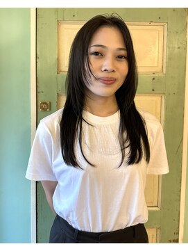 ランプ 代官山(the lamp) シャープレイヤーハッシュカットチョコレートブラウンアッシュ