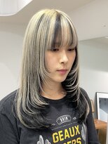 ミーム 原宿 表参道(meme)&nbsp;◎ブロンドハイトーンカラーデザインカラーアンブレラカラー金髪