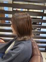 クラウン ヘア ラウンジ(CROWN hair lounge)&nbsp;【クラウン】20代30代40代　外ハネボブディ×レモンミルクティー