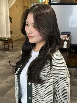 オアハカタ(oa hakata) オリーブグレージュ/透明感カラー/韓国ヘア/博多