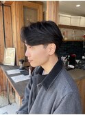 フェザーショート/センターパート