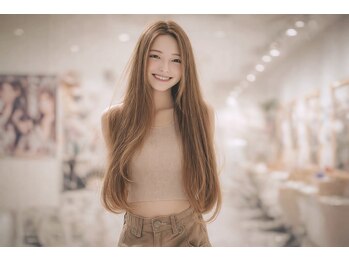 デュオヘアー エクステンションズ 新宿の写真/ペタッとテープで毛に貼る簡単施術のシールだけではなく超音波や編み込みもありあなたに合った接合を選べる