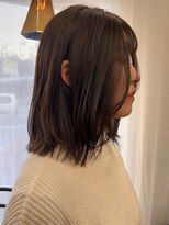 シベルバレー 横浜(sibell)&nbsp;ミディアムレイヤーカット顔周りレイヤーウルフハッシュカット