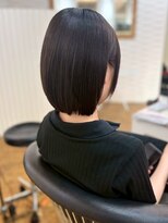 カミラボ(KAMI LABO) 髪質改善 縮毛矯正 ミニボブ 暗髪カラー グレージュ 20代