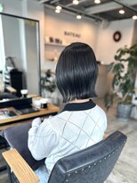 バトー バイ トリコ 船橋北口店(BATEAU by tricot)&nbsp;切りっぱなしボブ×ダークグレーカラー