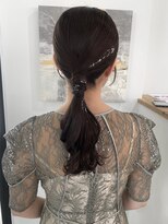 ウル 岡山駅店(ULu.)&nbsp;結婚式ヘア二次会ヘア編みおろしカチモリシニヨン岡山ヘアセット