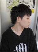 ハッシュカットグレージュデザインカラーツートーンカラー原宿