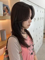 ジーナ 流山おおたかの森(Zina)&nbsp;レイヤーカット ハイレイヤー ボルドー