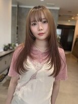 イル(ill)&nbsp;レイヤーカット ロング ベージュカラー 大須