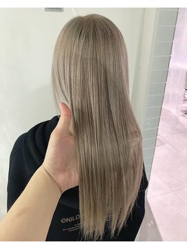 シェリ ヘアデザイン(CHERIE hair design) ホワイトベージュ×フィラートリートメント☆