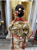 成人式当日料金【ヘアメイク着付け】44000円 
