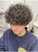 スパイラルパーマ波巻きスパイラルパーマプードルパーママンバン