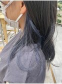 《HAIRZ》渡内美遥 さりげなインナーカラー×インディゴブルー
