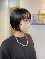 アンドチル 渋谷(AND CHILL)&nbsp;伸ばしかけ◎コンパクトミニボブ/ぱっつん前髪【AND CHILL渋谷】