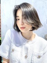 ノラ ヘアーサロン(NORA HAIR SALON) 【akane】韓国風タンバルモリボブ　顔周りレイヤーカット