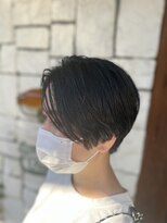 ラブサンク(LOVE THANK)&nbsp;ショート　ハンサムショート　ストレート　刈り上げショート