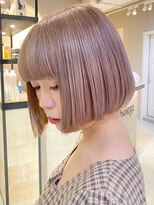 ベレーザ 渋谷(BELEZA)&nbsp;4120グレーベージュミルクティーアッシュ艶髪ハイトーンカラー