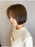 【坂本】ショートボブ×カーキベージュ