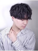 春夏メンズヘア/波巻スパイラル/シースルーマッシュ