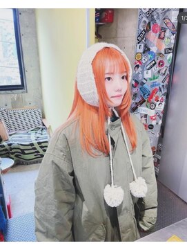 シリー(Silly) オレンジカラー×姫カットレイヤー