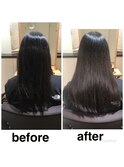 髪質改善ビフォーアフター