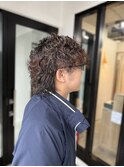 波巻きパーマ