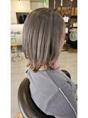 シナモンベージュ×インナーカラーピンク